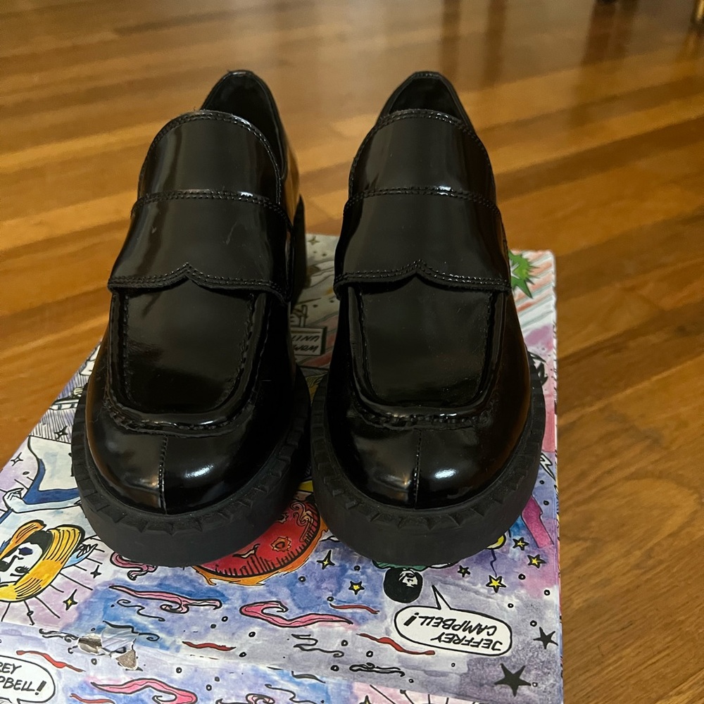 Jeffrey Campbell librarian loafer